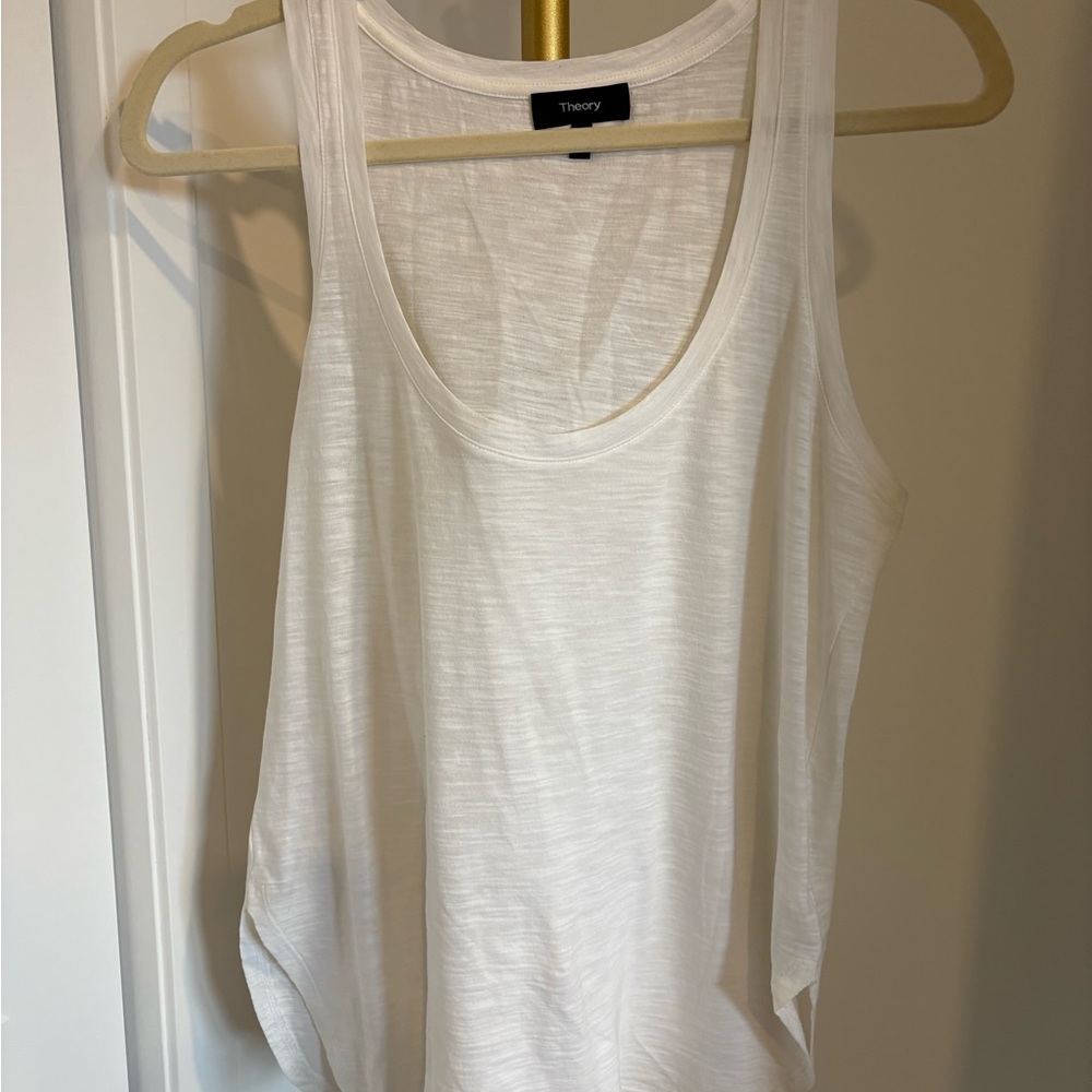 Theory Women's White Tank Top